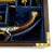 Original British Cased Pair of Flintlock Blunderbuss Pistols by Buckmaster of London Carried at Trafalgar by Named Midshipman Original Items