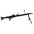 Original German WWII MG 42 Display Machine Gun by Mauser with A.A. Sight and Dated Belt Drum Original Items