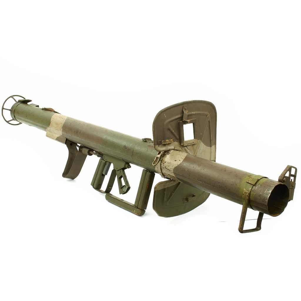 Original German WWII Panzerschreck RPzB 54 Anti-Tank Rocket Launcher with Camouflage Paint Original Items
