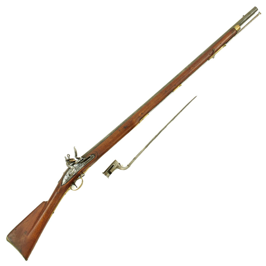 Original British Tower Marked 3rd Model Brown Bess Flintlock Musket with Bayonet - A Magnificent Example Original Items