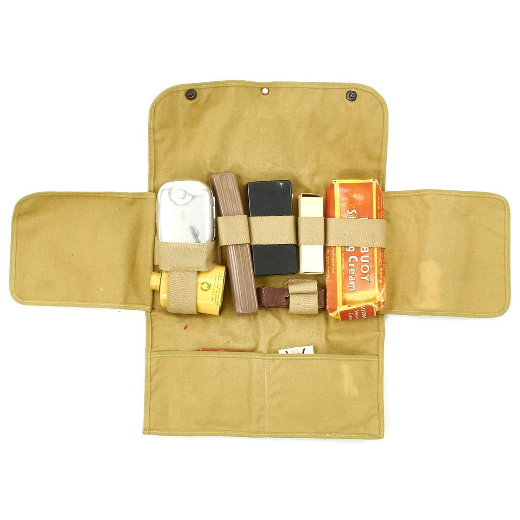 U.S. WWII Officer Named Toiletry Kit - Lieutenant Bell Original Items