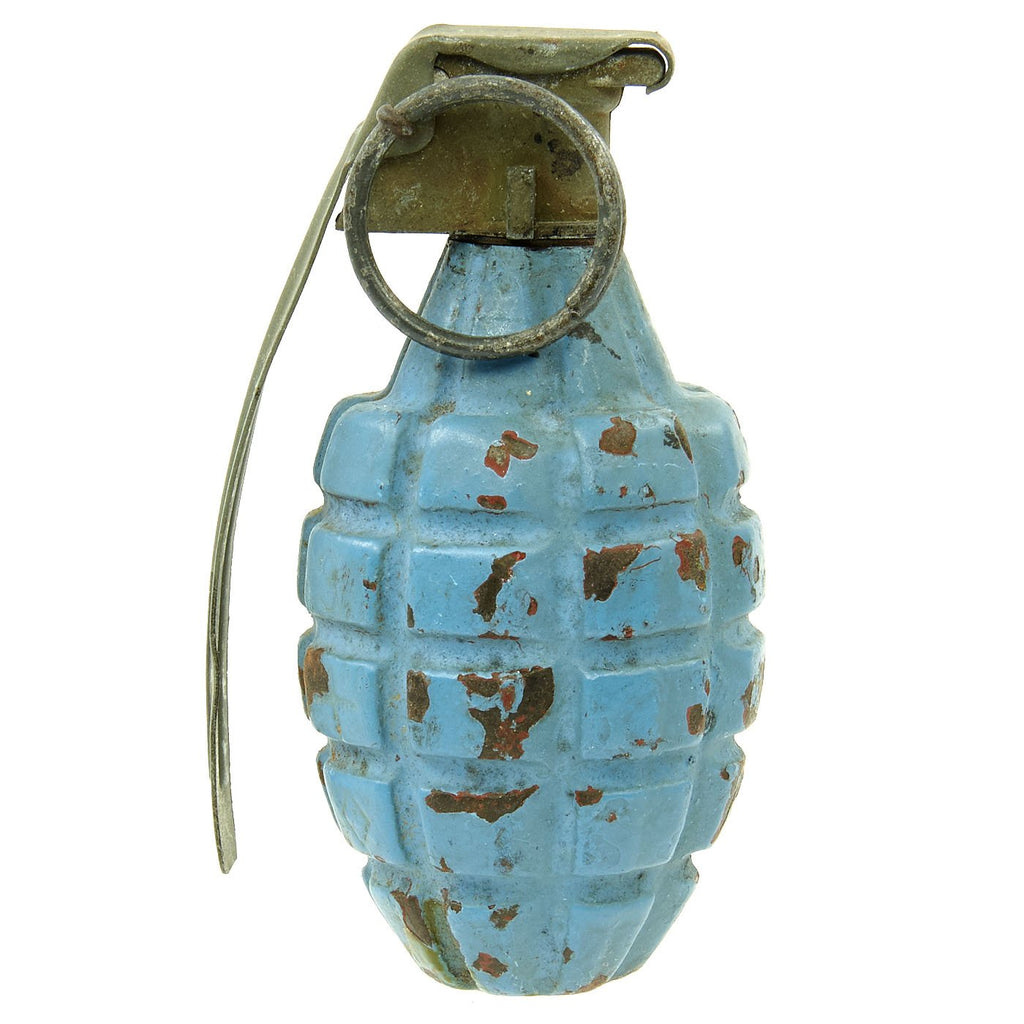 Original U.S. WWII MkII Inert Practice Pineapple Fragmentation Hand Grenade Original Items