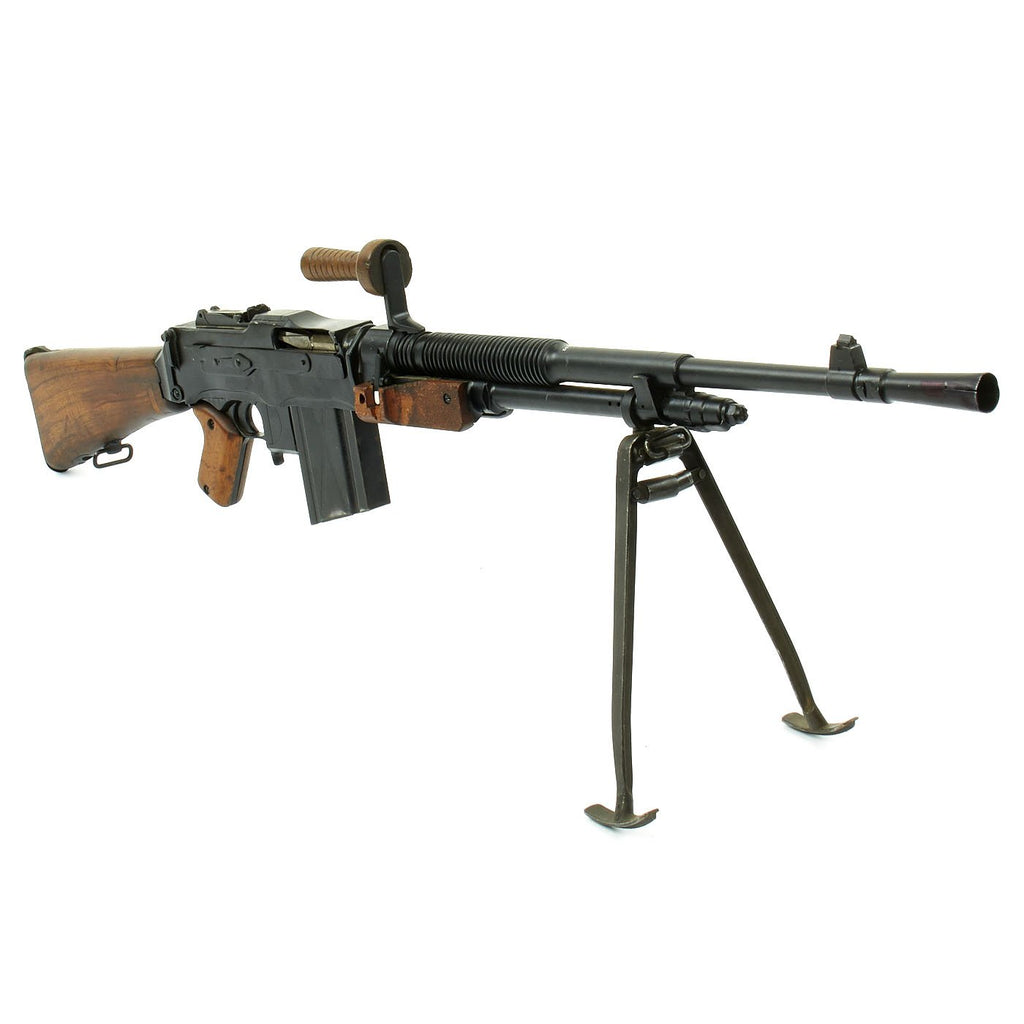Original Belgian WWII FN Mle-D Display Gun BAR Light Machine Gun LMG Original Items