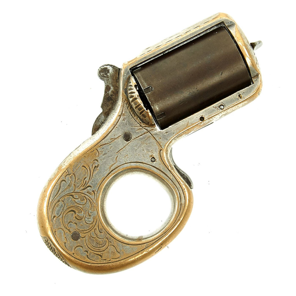 Original U.S. James Reid "My Friend" Knuckle Duster Pocket Pepperbox Revolver serial 10342 - c.1870 Original Items