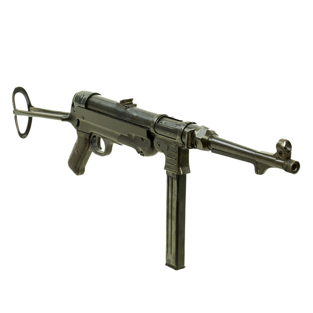 Original German WWII 1940 Dated MP 40 Display Gun by Steyr with Live Barrel & Magazine - Maschinenpistole 40 Original Items