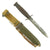 Original U.S. WWII Early Blade Marked M3 Fighting Knife by Kinfolks Inc. with Updated M8 Scabbard Original Items