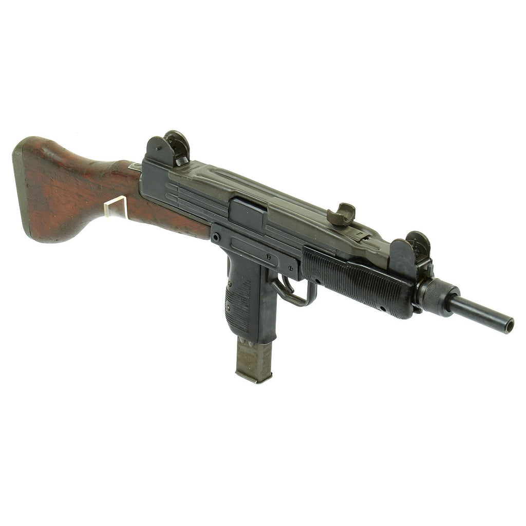 Original Israeli UZI Display Submachine Gun with Wood Stock - dated 1961 Original Items