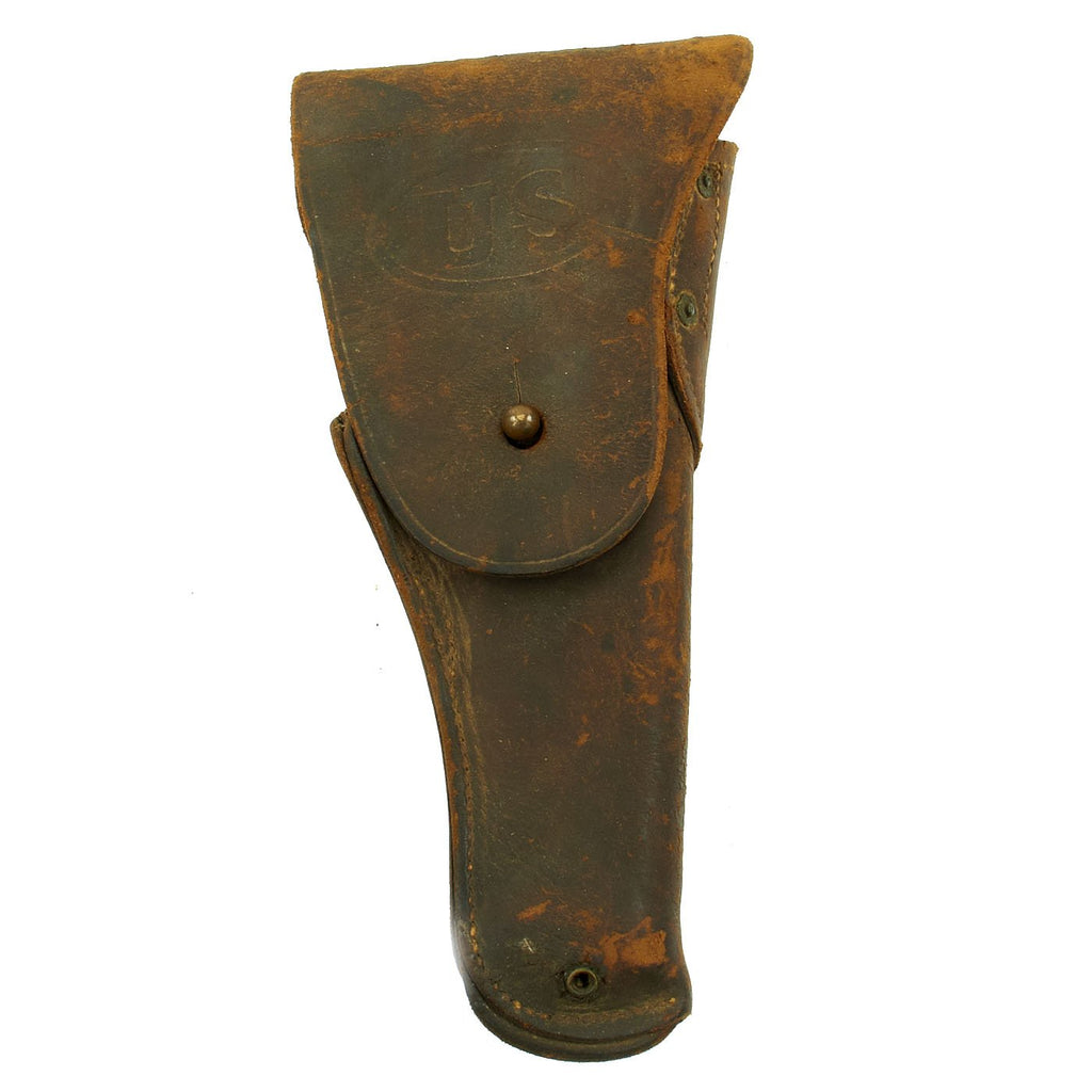 Original U.S. WWI M1916 .45 Colt 1911 Leather Holster by Graton & Knight Co. - Dated 1918 Original Items