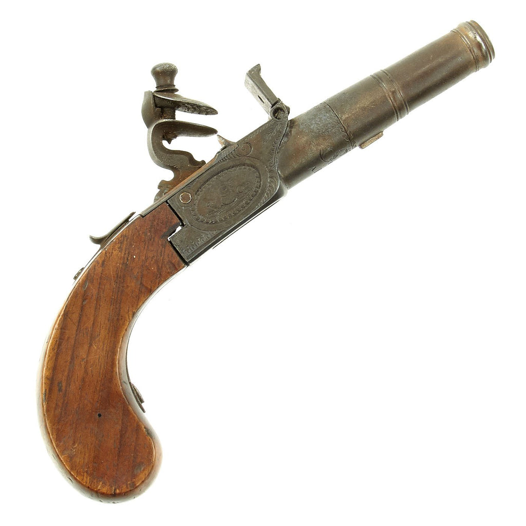 Original Late 18th Century Relic Condition French Flintlock Pocket Pistol by Simon of Paris Original Items