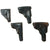 Original Group of Four WWII Era German & European Leather Holsters Original Items