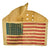 Original U.S. WWII Rare Chalk Leader Paratrooper D-Day Invasion American Flag Oilcloth Armband Original Items