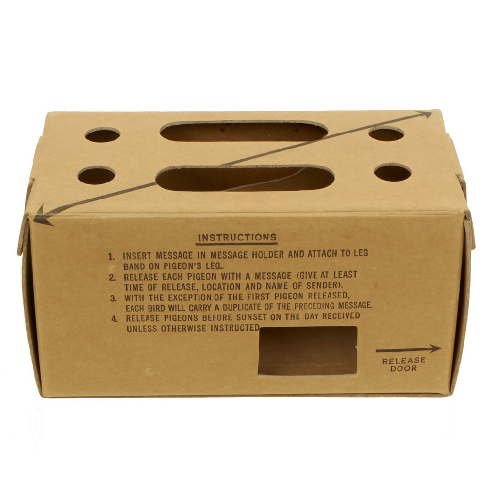 Original U.S. WWII Army Carrier Pigeon Cardboard Transport Box PG-107/PB Original Items