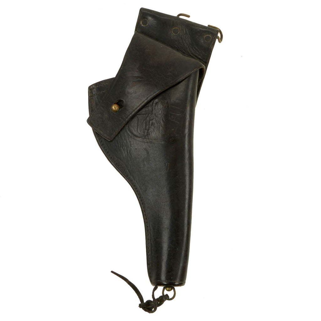 Original U.S. WWII M1917-1942 Holster for Colt / S&W M1917 .45 Revolver by TEXTAN - Dated 1942 Original Items