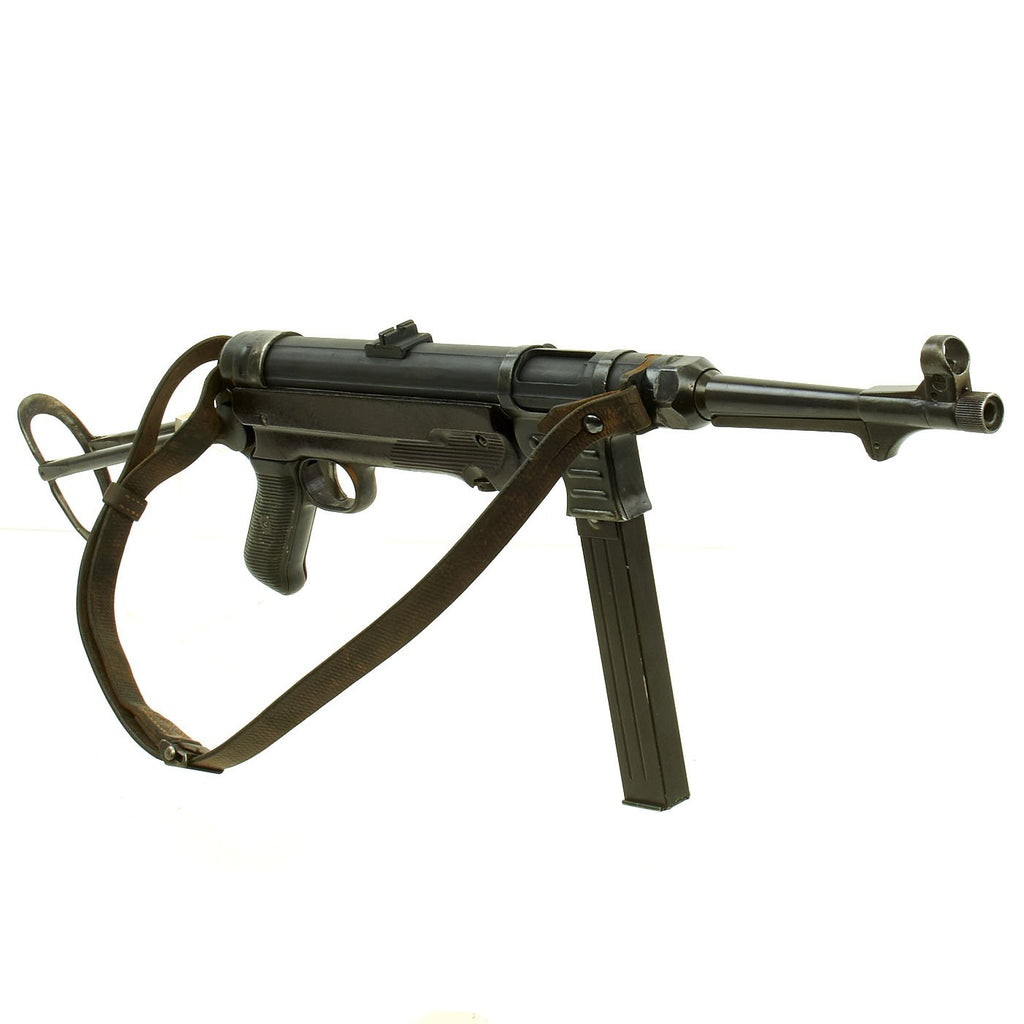 Original German WWII 1943 Dated MP 40 Display Gun by ERMA with Original Sling - Maschinenpistole 40 Original Items