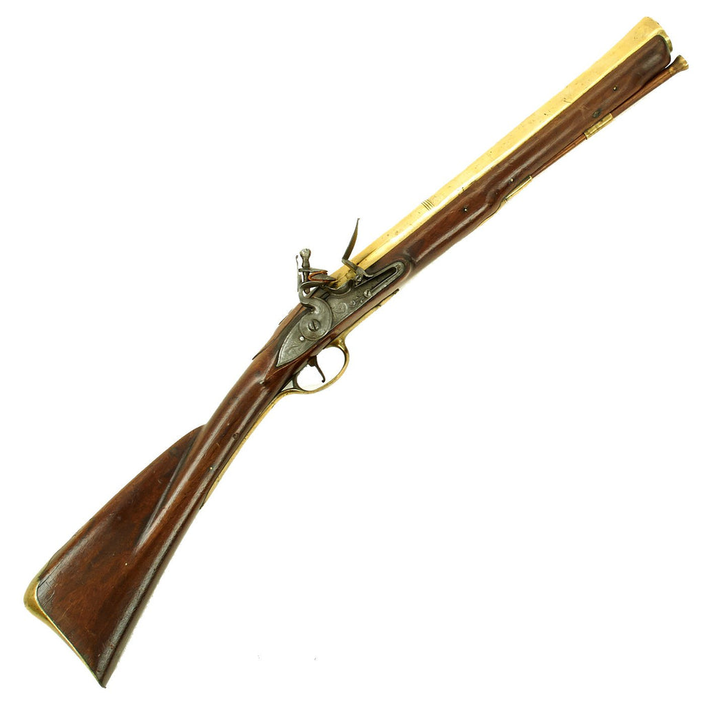 Original 18th Century English Flintlock Coaching Blunderbuss with 17th Century Brass Barrel by G. Taylor - c.1740 Original Items