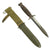 Original U.S. WWII Blade Marked M3 Fighting Knife by Robeson Cutlery with M8A1 Scabbard Original Items