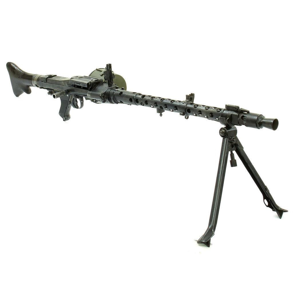 Original German WWII MG 34 Display Machine Gun by Mauser with Bakelite Butt Stock dated 1939 Original Items