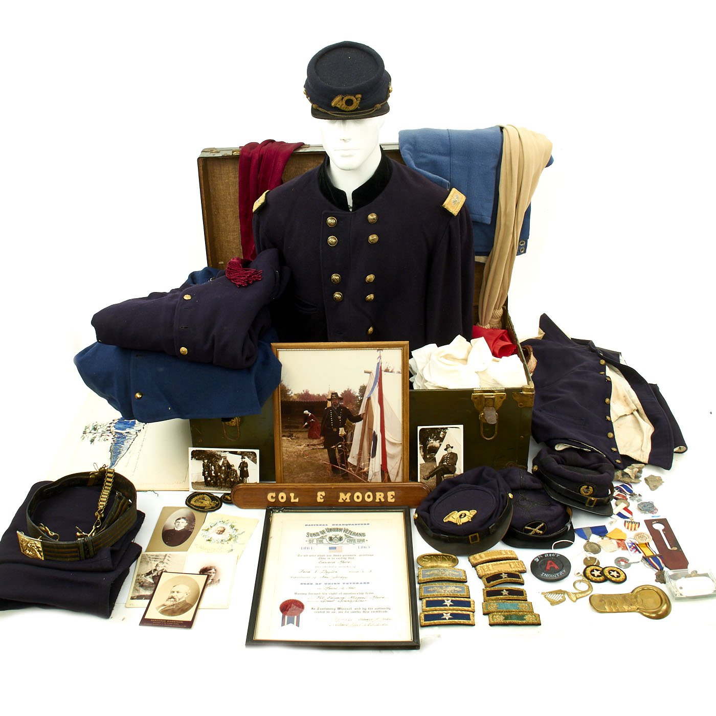 civil war reenactment gear U.S. Civil War Union Army Historical Reenactor Impression Uniform and Accessories