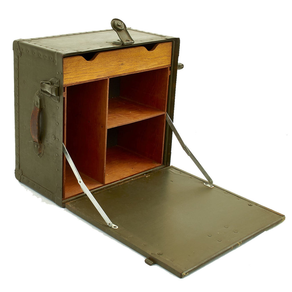 Original U.S. WWII 1942 Dated Army Officer's Folding Field Desk by