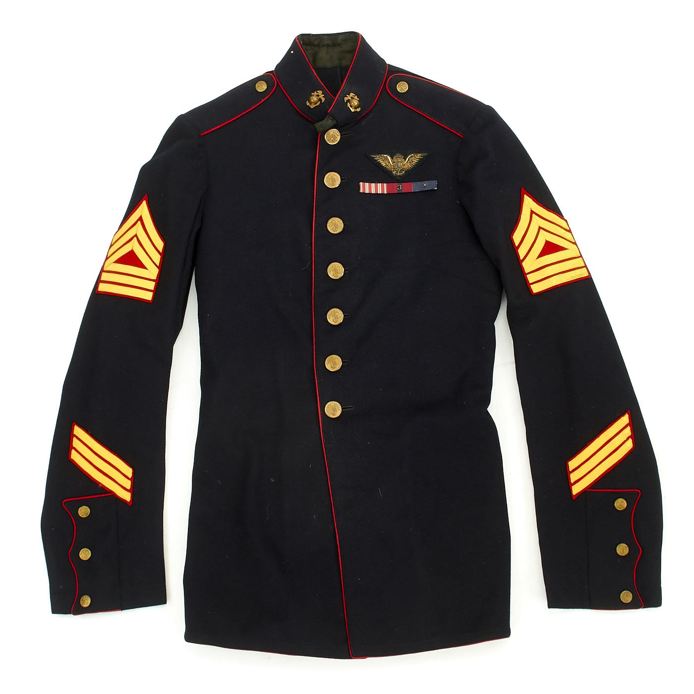 Original U.S. WWII USMC Marine Enlisted Pilot Named Blue Dress Uniform International Military Antiques Original U.S. WWII USMC Marine Enlisted Pilot Named Blue Dress Uniform International Military Antiques