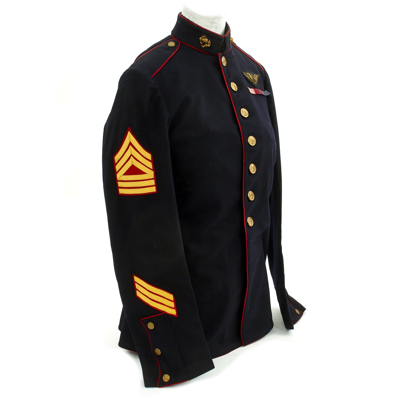 Original U.S. WWII USMC Marine Enlisted Pilot Named Blue Dress Uniform International Military Antiques Original U.S. WWII USMC Marine Enlisted Pilot Named Blue Dress Uniform International Military Antiques