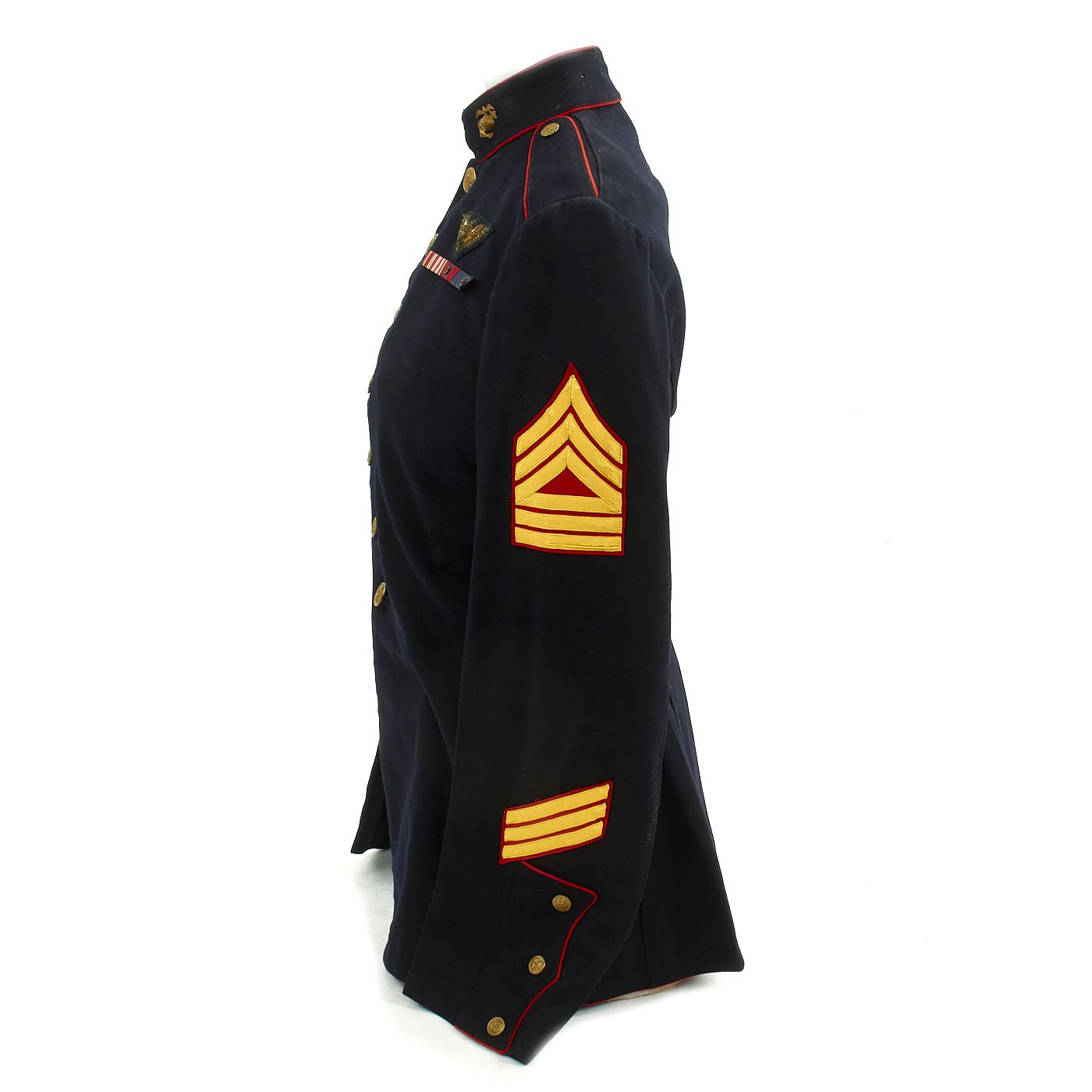 Original U.S. WWII USMC Marine Enlisted Pilot Named Blue Dress Uniform – International Military Antiques