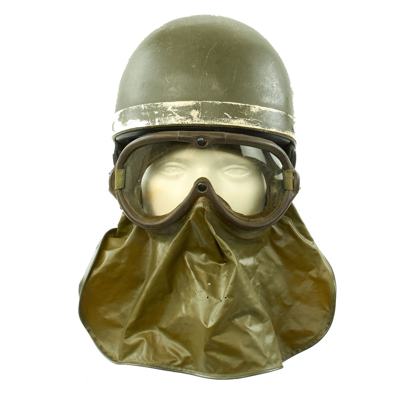 Iraqi Helmet With Goggles Original Swedish Cold War Era M1958