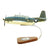 WWII Wooden 1/24 Model Airplane Collection - Douglas Dive Bomber, Grumman TBF Avenger, Vought OS2U Kingfisher, Curtiss-Wright CW-22, Ilyushin Il-2 Shturmovik Original Items