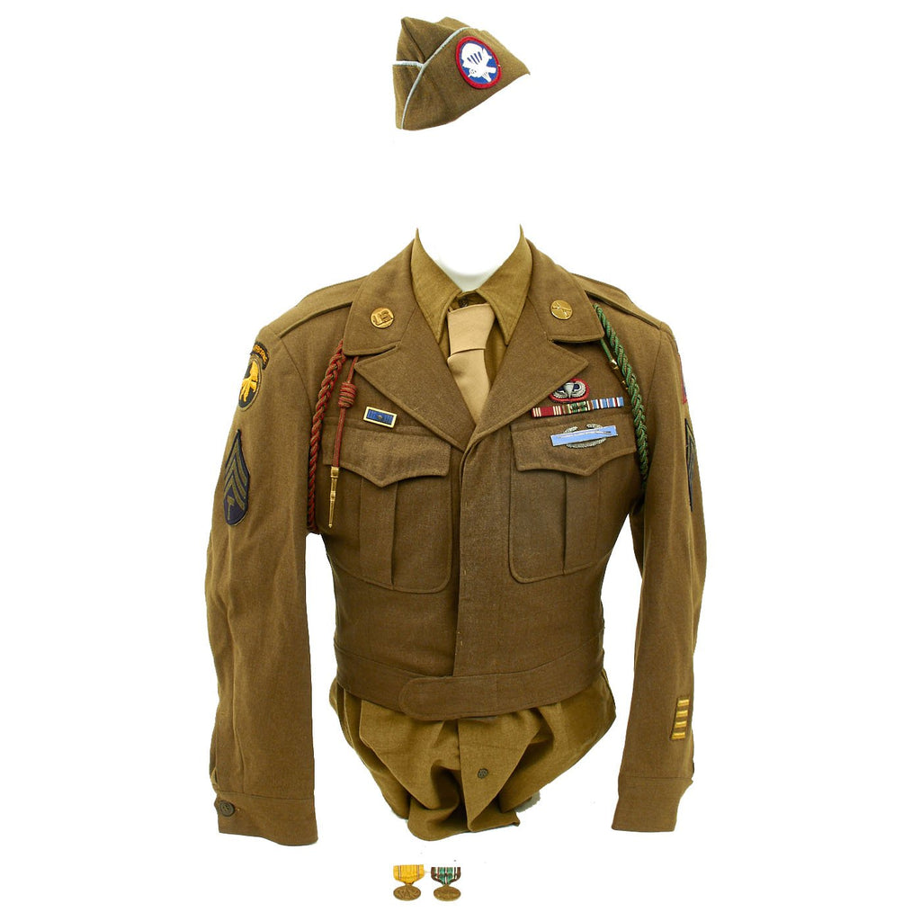 Original U.S. WWII 507th Parachute Infantry Regiment 507th PIR Named Grouping - Dropped on D-Day Original Items
