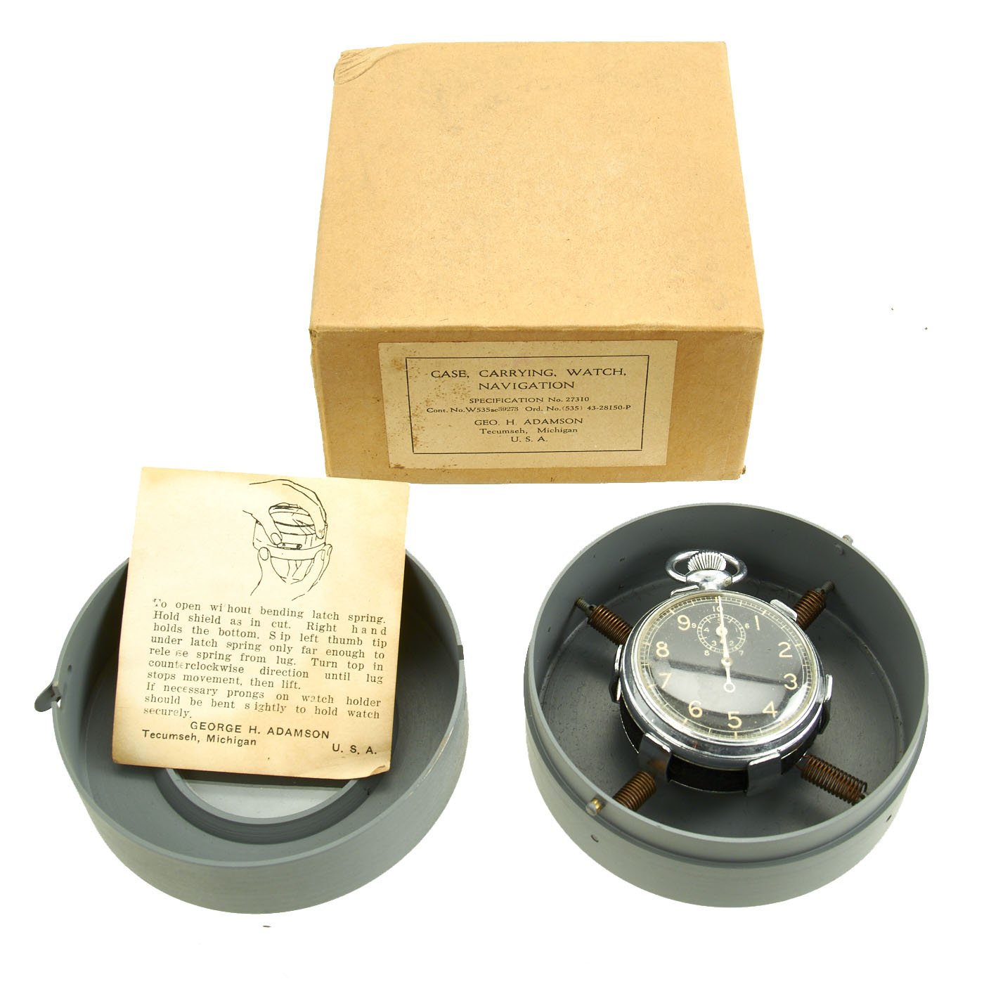 Original WWII U.S. A.A.C. Unissued Shock Absorbing Case for