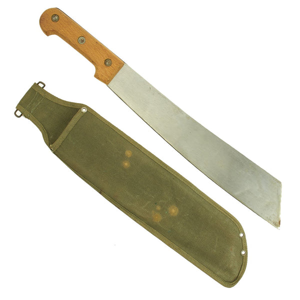 Original French Unissued M-1961 Military Machete with Canvas Scabbard ...