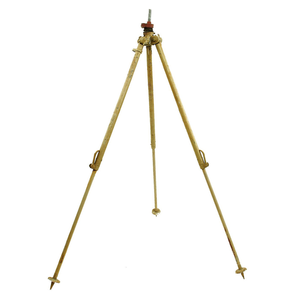 Original German WWII Optics & Machinegun Sand Color Tripod by Eugen Ising - Waffenamt Marked Original Items