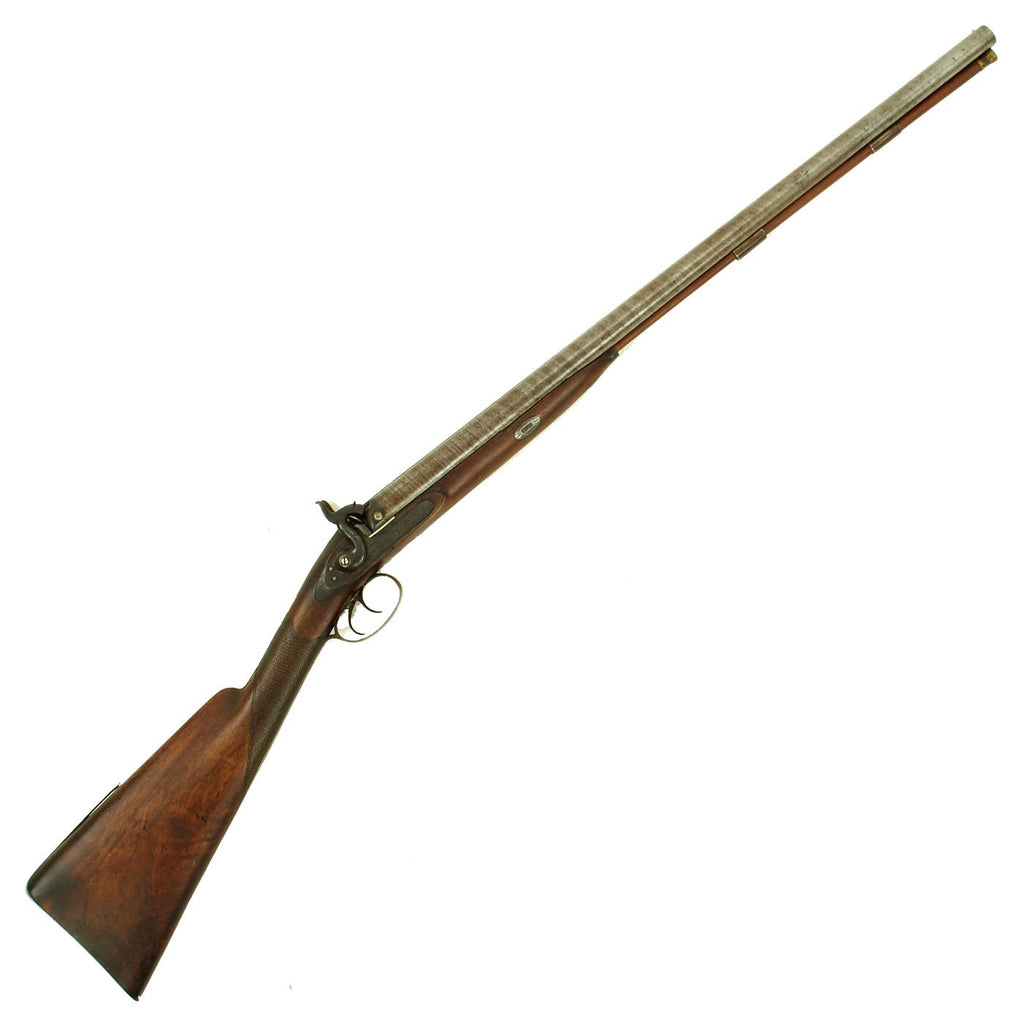 Original British 14 Bore Double Barrel Percussion Shotgun by William Chase & Son of London - circa 1850 Original Items