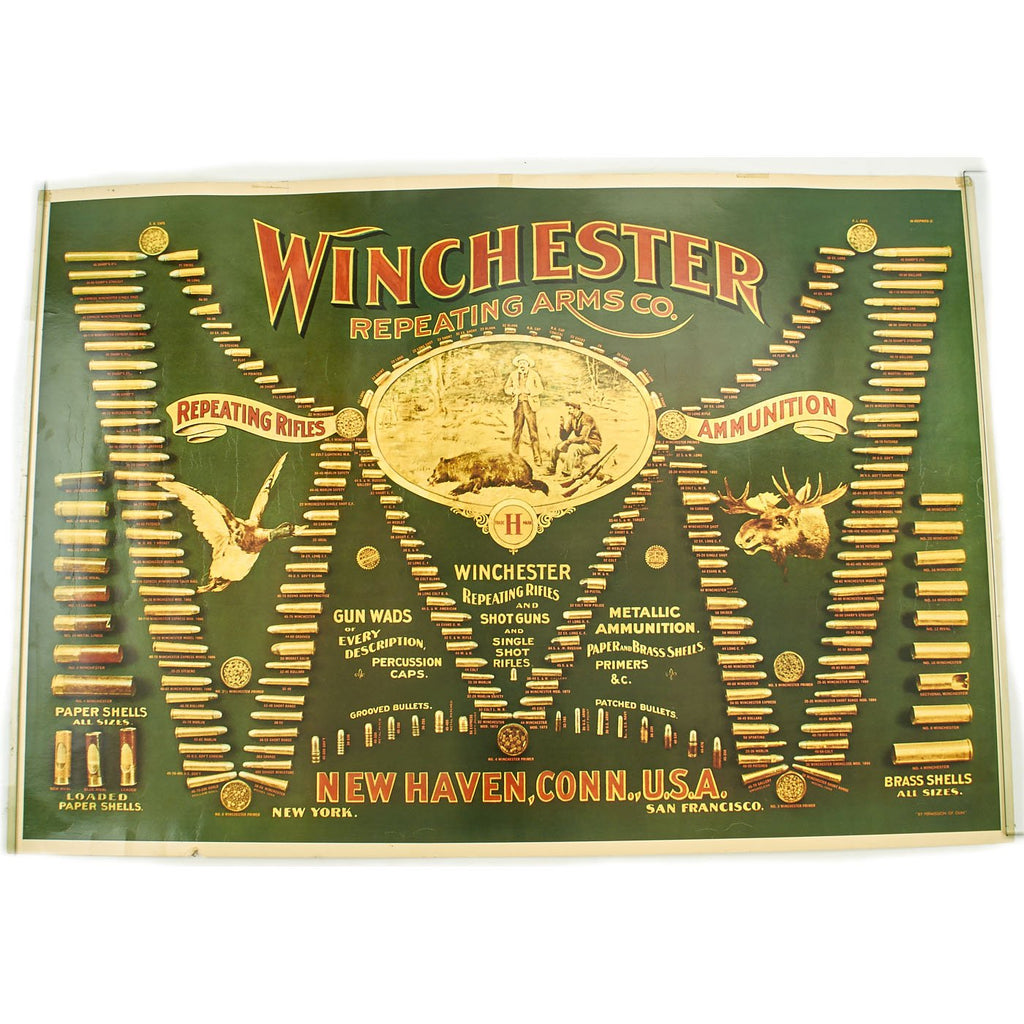 Original U.S. 1968 Winchester Double W Cartridge Board Reproduction by West Arms Library Original Items