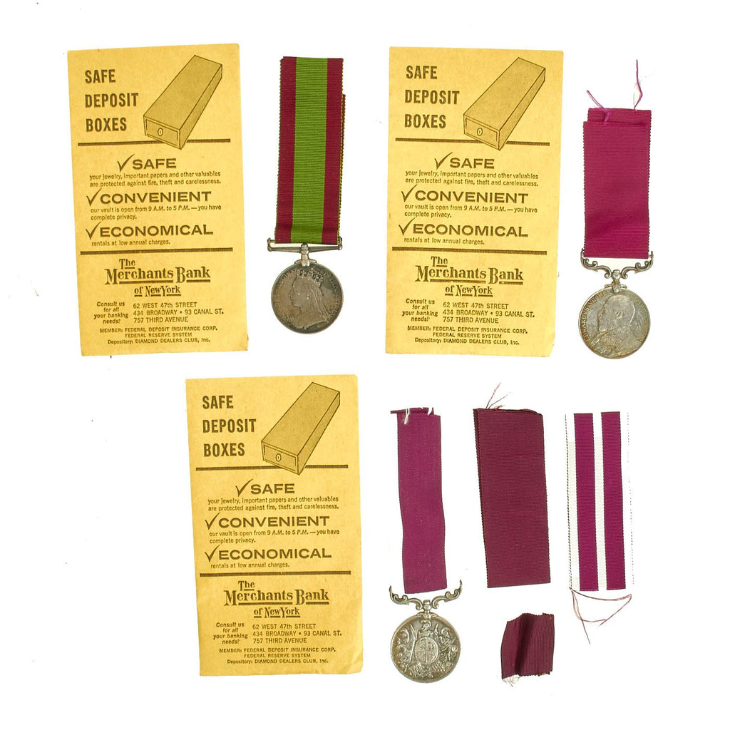 Original British Victorian 2nd Battalion 14th Foot West Yorkshire Regiment Named Medal Grouping- Sergeant E. Legge Original Items