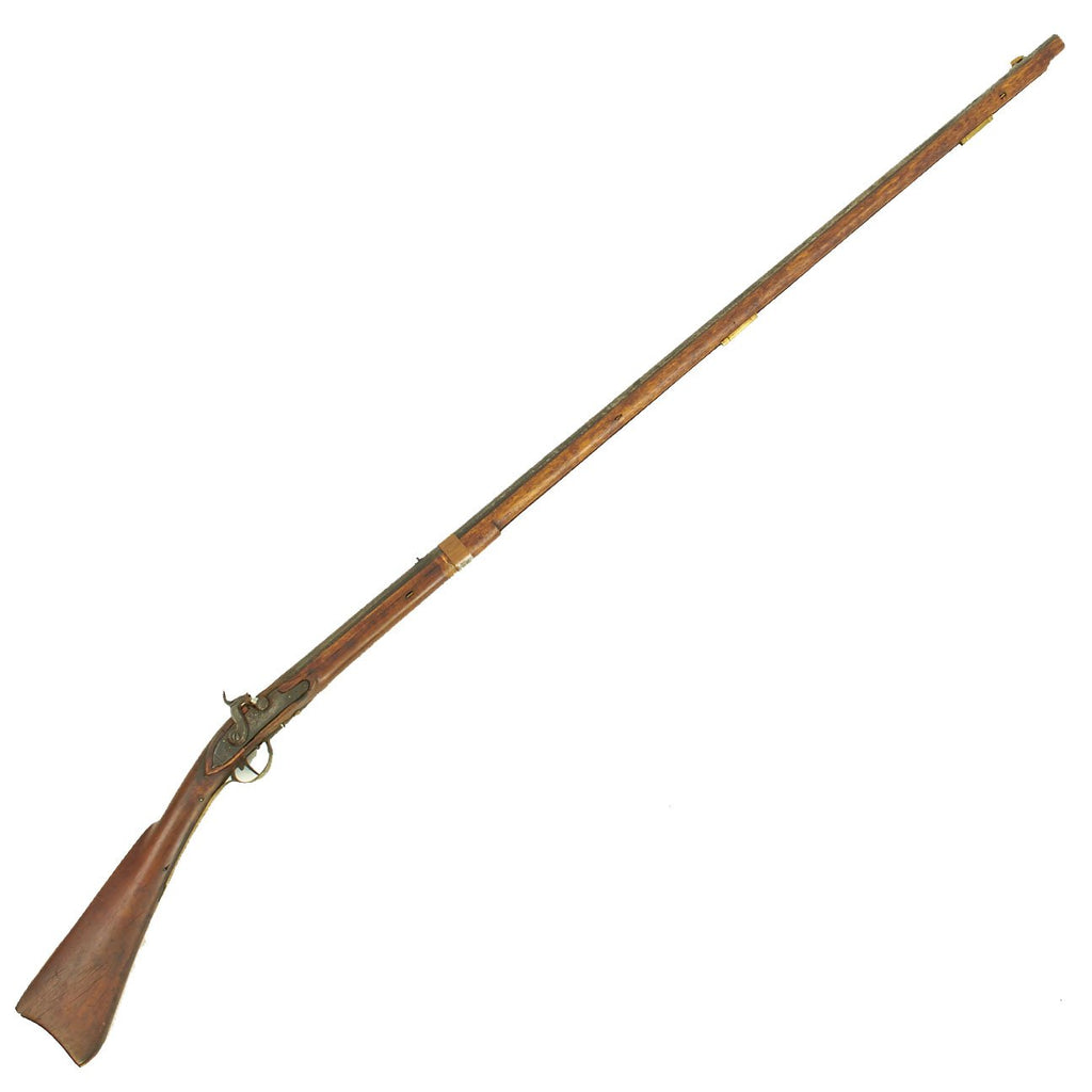Original U.S. Kentucky Style Trade Percussion Long Rifle for Shot or Ball - circa 1840 Original Items