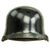 Original German WWII Named M34 Square Dip NSDAP Double Decal Civic Police Steel Helmet Original Items