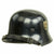 Original German WWII Named M34 Square Dip NSDAP Double Decal Civic Police Steel Helmet Original Items