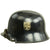 Original German WWII Named M34 Square Dip NSDAP Double Decal Civic Police Steel Helmet Original Items