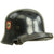 Original German WWII Named M34 Square Dip NSDAP Double Decal Civic Police Steel Helmet Original Items