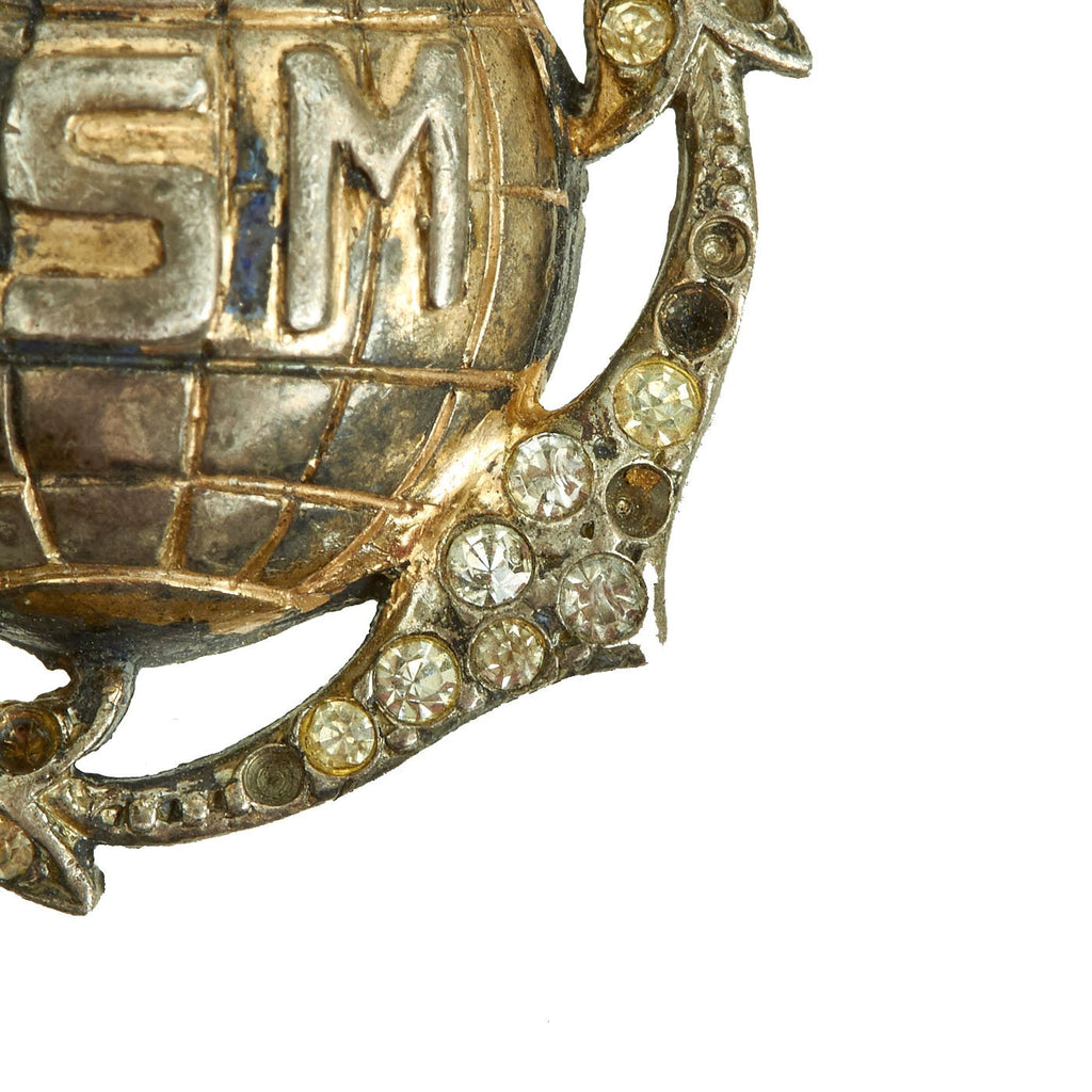 Original U.S. WWII Marine Corps Sweetheart Sterling Silver EGA Pin wit ...