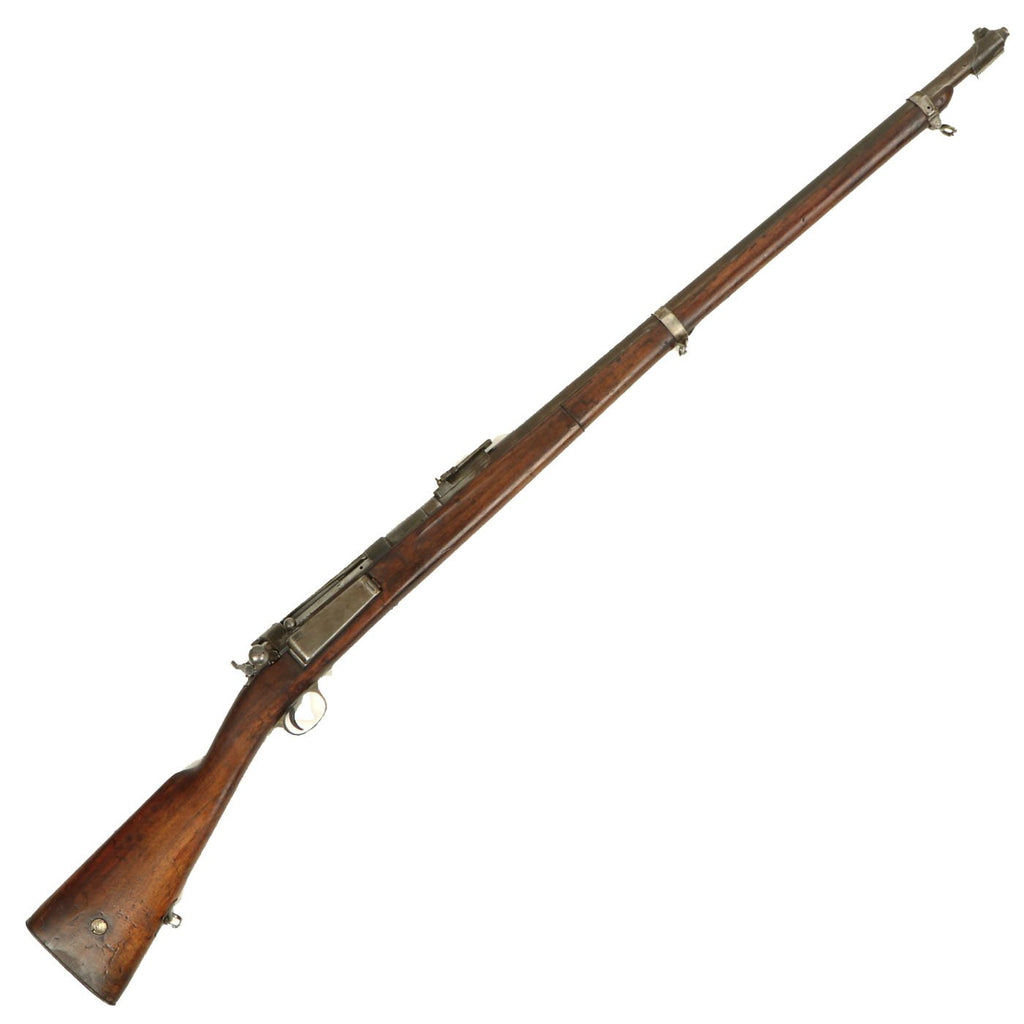 Original Danish Krag–Jørgensen Gevær M/89 Infantry Rifle with Duffle Cut dated 1896 - Serial 44987 Original Items