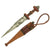 Original Set of Two Sudanese Mahdi Dervish Daggers with Leather Scabbards - c. 1885 Original Items