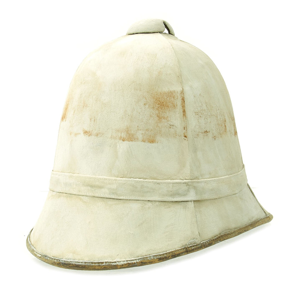 Original British Victorian Rare Four Panel Colonial Pattern Sun Helmet Original Items