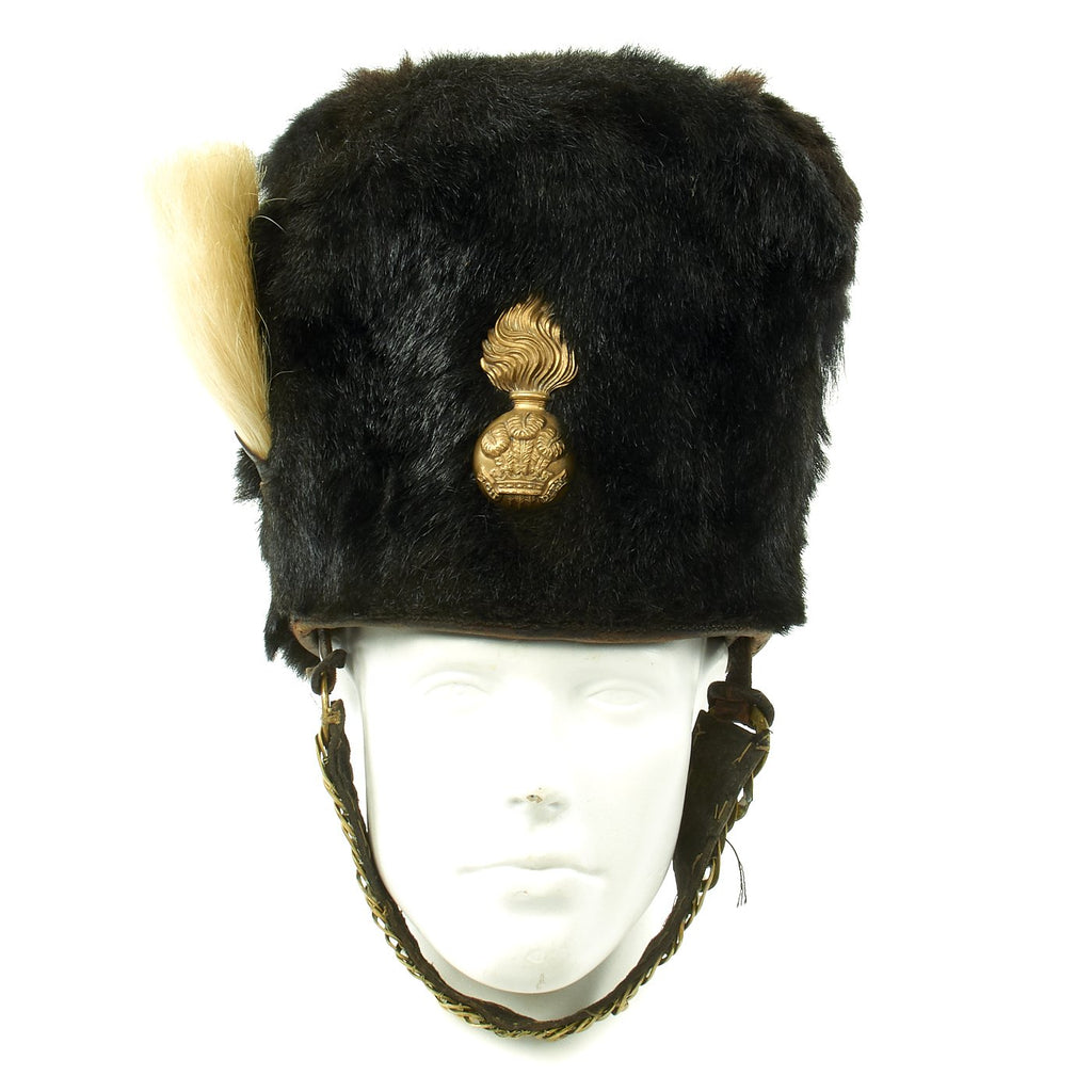 Original British Victorian Era Royal Welch Fusiliers Bearskin Busby Original Items