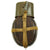 Original German WWII Afrikakorps Coconut Canteen with Cup and Harness by Heinrich Ritter - 1943 Dated Original Items