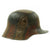 Original Imperial German WWI Named Officer M16 Stahlhelm Helmet with Panel Camouflage Paint and Liner - marked G.62 Original Items