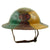 Original U.S. WWI M1917 30th Division Doughboy Helmet with Trench Art Panel Camouflage Paint - "Old Hickory" Original Items