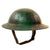 Original U.S. WWI M1917 30th Division Doughboy Helmet with Trench Art Panel Camouflage Paint - "Old Hickory" Original Items