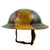 Original U.S. WWI M1917 30th Division Doughboy Helmet with Trench Art Panel Camouflage Paint - "Old Hickory" Original Items